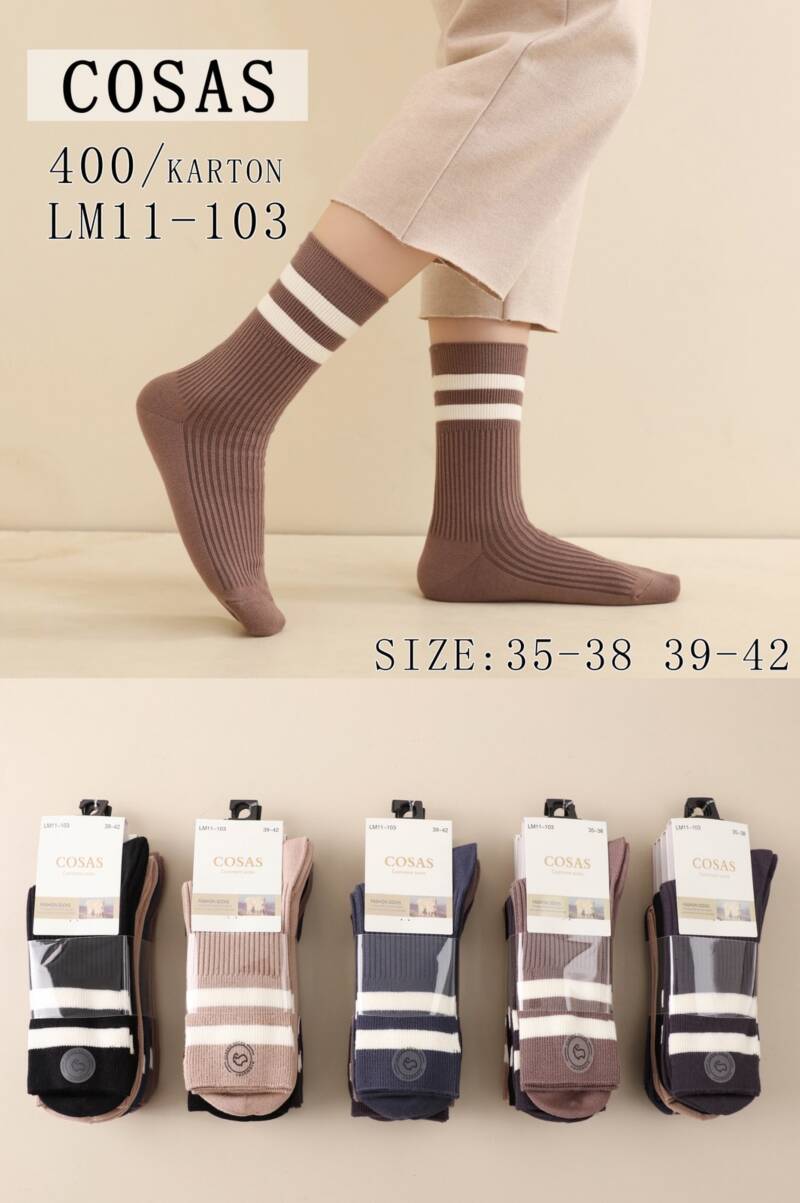 Skarpety damskie Roz 35-42, Mix kolor Paczka 40 szt